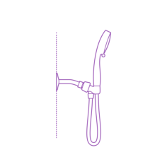 Fixtures Shower Heads Moen Eos Spray Head Handshower 3.75 Inch Laser Cut Svg File, Free Vectors File